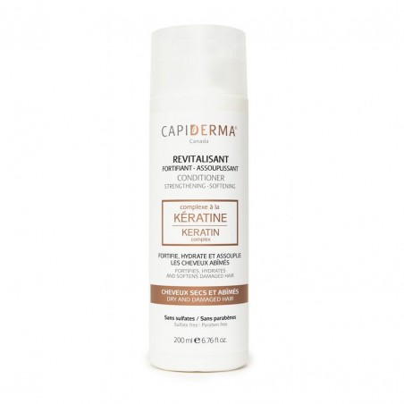 CAPIDERMA Après Shampooing revitalisant assouplissant à la kératine | 200 ml