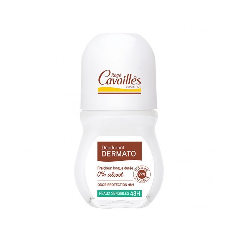 ROGE CAVAILLES DEO soin dermato sans sel d'aluminium anti odeurs 50 ml