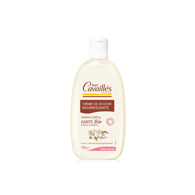 ROGE CAVAILLES NOURRISSANTE crème douche Karité & Magnolia 750 ml