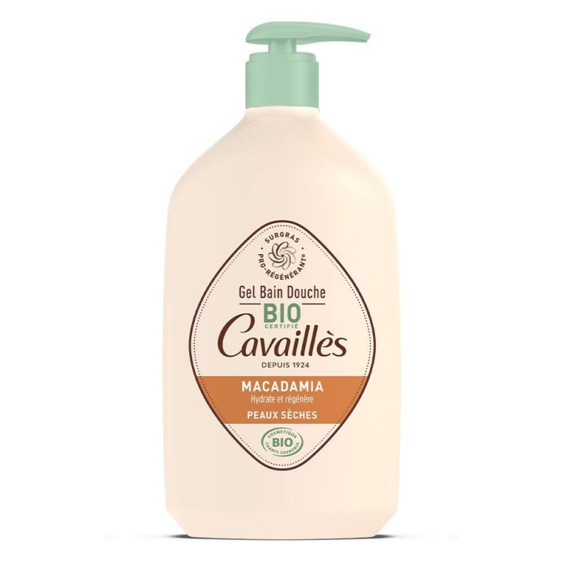 ROGE CAVAILLES HUILE MACADAMIA gel bain douche BIO 1L