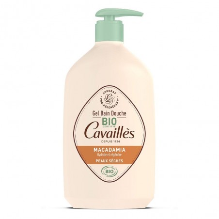 ROGE CAVAILLES HUILE MACADAMIA gel bain douche BIO 1L