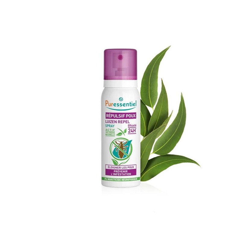 PURESSENTIEL ANTI-POUX répulsif poux spray BIO 75 ml PURESSENTIEL ANTI-POUX répulsif poux spray BIO 75 ml