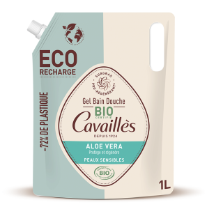 ROGE CAVAILLES Eco-Recharge ALOE VERA gel bain douche BIO 1L