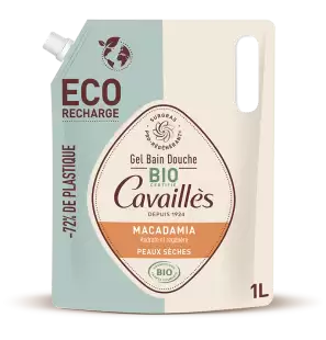 ROGE CAVAILLES Eco-Recharge HUILE MACADAMIA gel bain douche BIO 1L