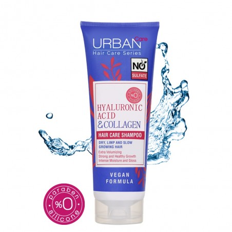 URBAN CARE SHAMPOOING EXTRA VOLUME ACIDE HYALURONIQUE & COLLAGÈNE SANS SULFATE 250ml