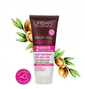 URBAN CARE 2 MINUTES CRÈME-MASQUE ARGAN & KÉRATINE 200ml