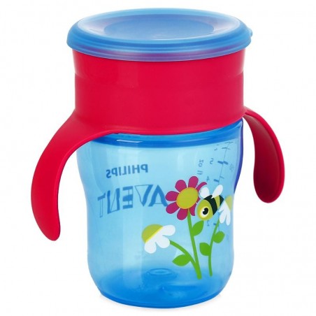 Avent Philips Tasse D’apprentissage Bleu & Rose +9m