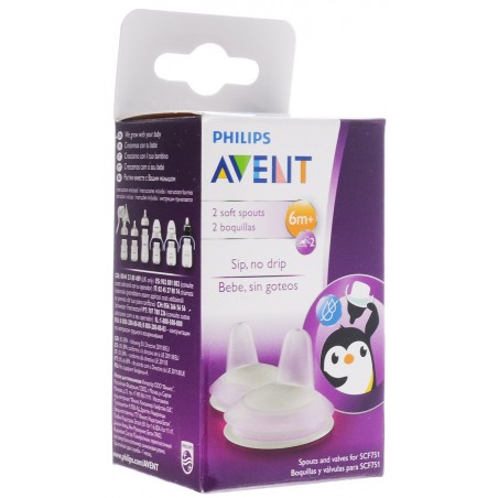 AVENT PHILIPS SOFT SPOUTS 6M+ 2S