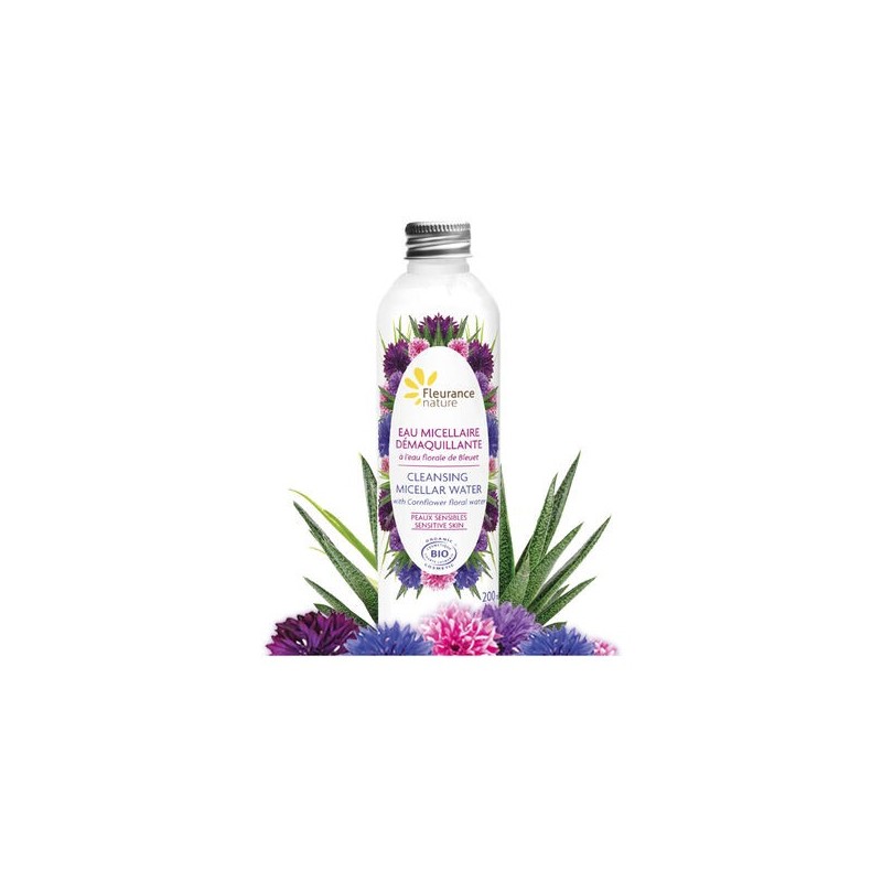 FLEURANCE NATURE eau micellaire démaquillante à l'eau florale de Bleuet | 200 ml