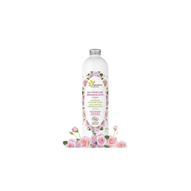 FLEURANCE NATURE eau micellaire démaquillante à la Rose | 400 ml