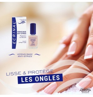 ECRINAL vernis à ongles base anti stries | 10 ml