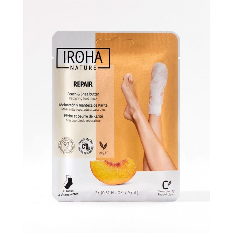 IROHA CHAUSSETTES TRAITEMENT DES PIESDS ET DES ONGLES PECHE 9ML