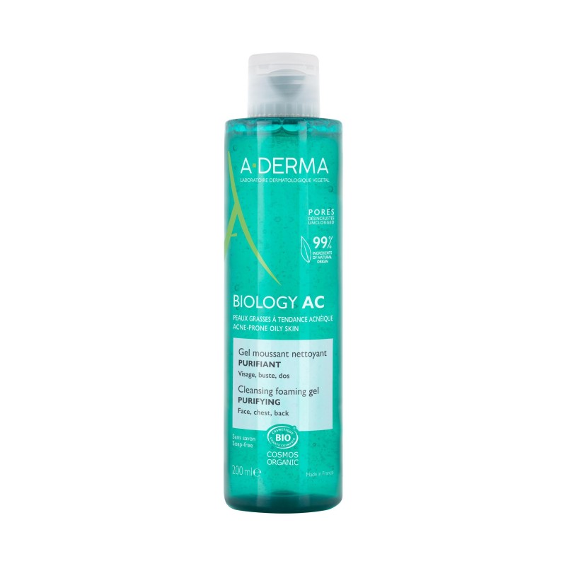 ADERMA PHYS-AC gel moussant purifiant | 200 ml