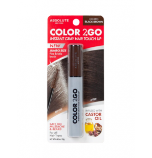 ABSOLUTE NEW YORK COLOR 2GO HAIR STICK BLACK BROWN 12G