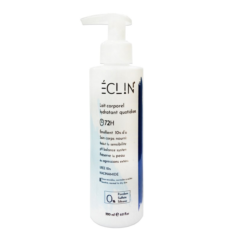 ECLIN lait corporel hydratant quotidien 72H | 200 ml