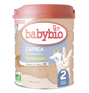 BABYBIO CAPREA au lait de Chèvre 2ème âge lait infantile bio | 800 G