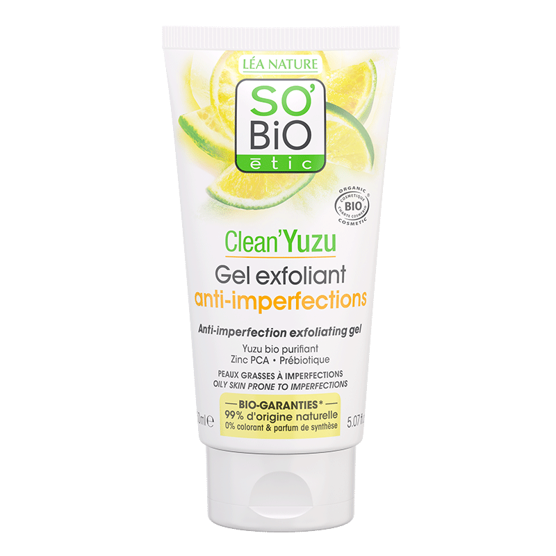 SO'BIO ETIC CLEAN’YUZU gel exfoliant anti imperfections | 150 ml