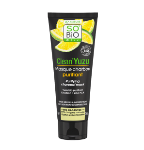 SO'BIO ETIC CLEAN’YUZU masque charbon purifiant | 75 ml