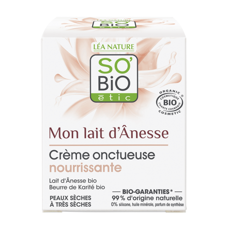 SO'BIO ETIC MON LAIT D'ANESSE crème onctueuse nourrissante | 50 ml