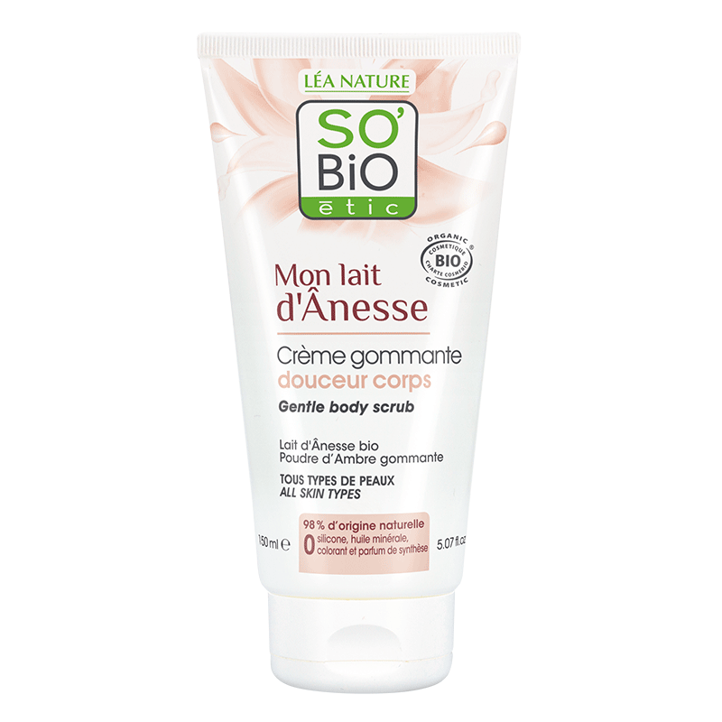 SO'BIO ETIC MON LAIT D'ANESSE crème gommage douceur | 150 ml SO'BIO ETIC MON LAIT D'ANESSE crème gommage douceur | 150 ml