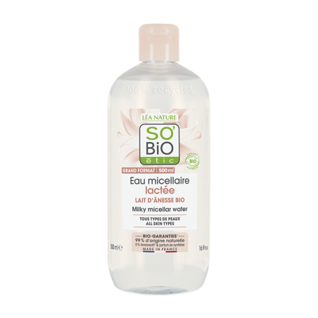 SO'BIO ETIC MON LAIT D'ANESSE eau micellaire lactée | 500 ml