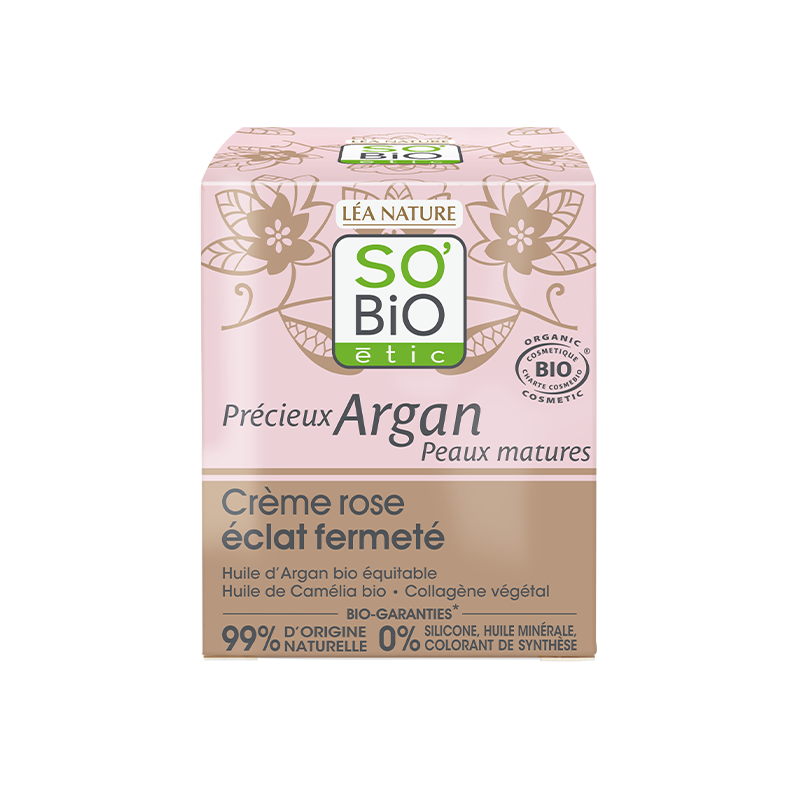 SO'BIO ETIC PRECIEUX ARGAN crème Rose éclat fermeté Jour | 50 ml