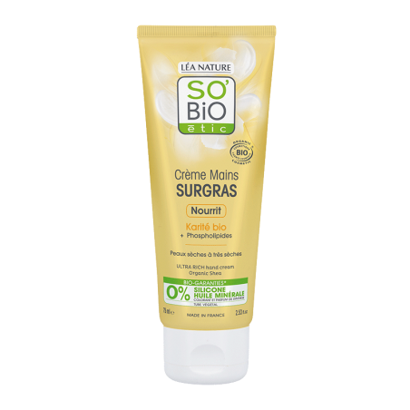 SO'BIO ETIC KARITE crème Mains surgras | 75 ml