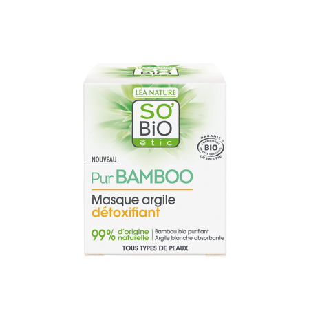 SO'BIO ETIC PUR BAMBOO maque argile détoxifiant | 50 ml