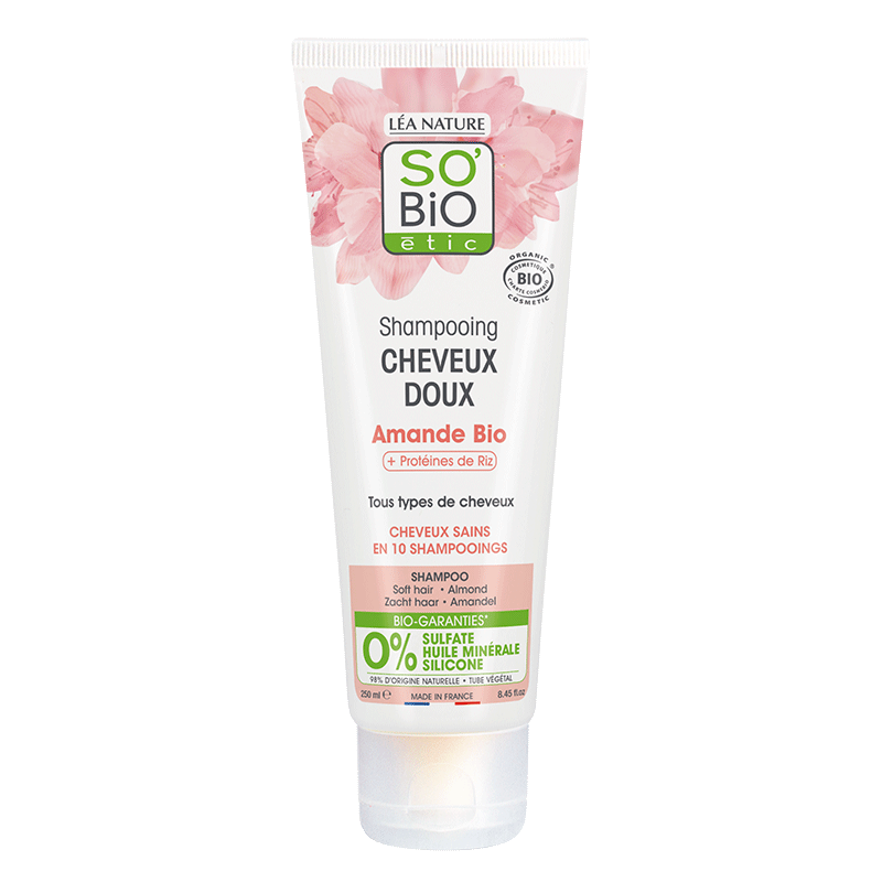 SO'BIO ETIC shampooing cheveux doux lait d'amande | 250 ml SO'BIO ETIC shampooing cheveux doux lait d'amande | 250 ml