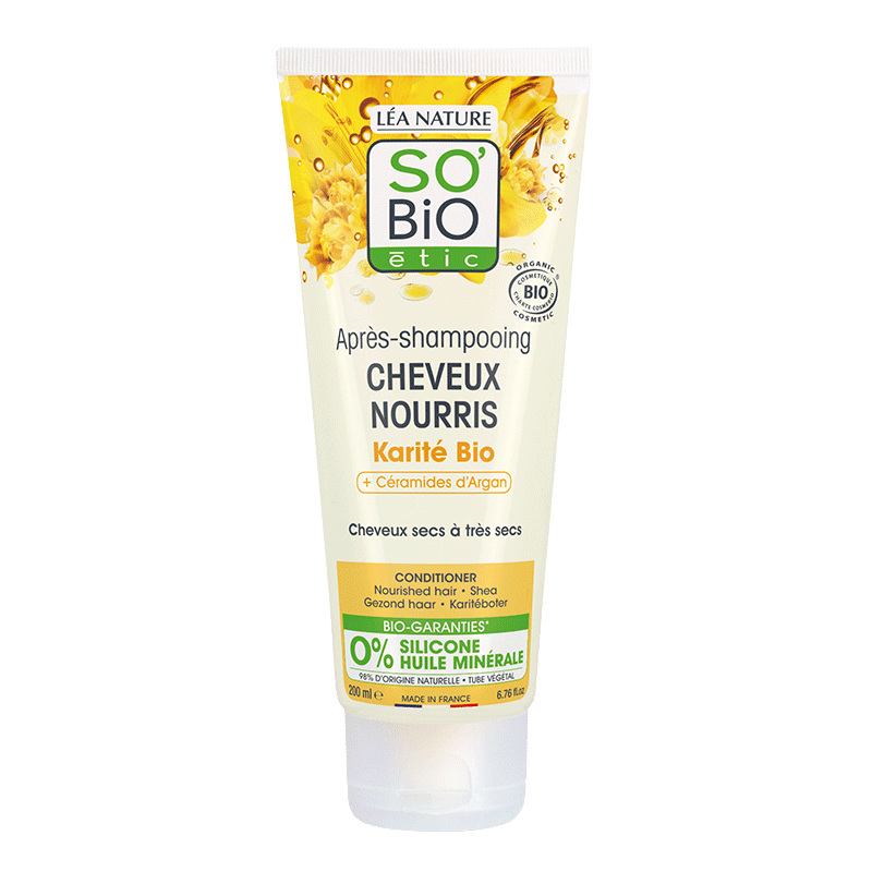 SO'BIO ETIC KARITÉ après shampooing cheveux nourris Bio | 200 ml SO'BIO ETIC KARITÉ après shampooing cheveux nourris Bio | 200 ml