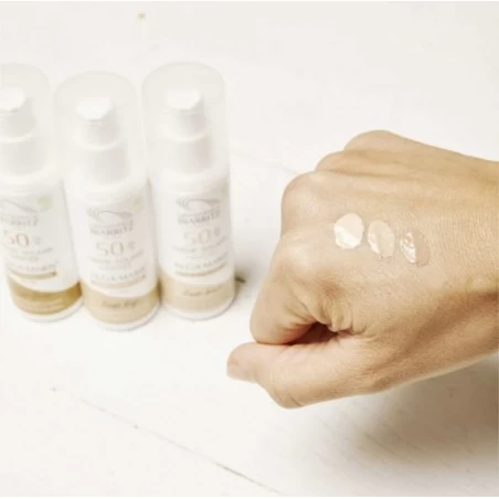 BIARRITZ ALGAMARIS crème solaire Teinté DORÉ spf 50 Bio| 50 ml
