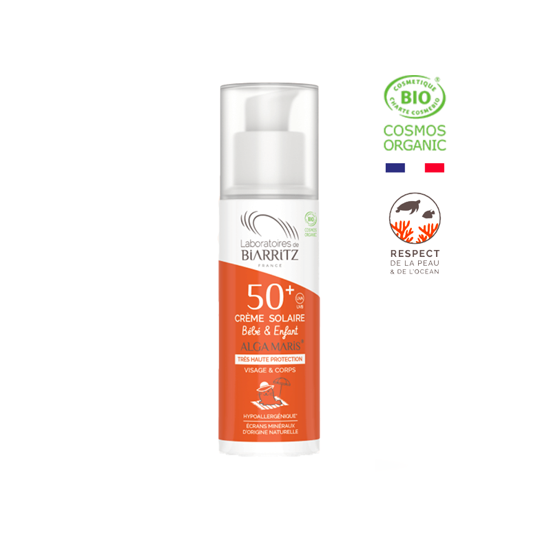 BIARRITZ ALGAMARIS crème solaire Bébé & Enfant spf 50+ | 100 ml