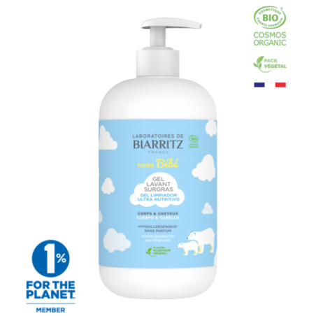 BIARRITZ BEBE eau nettoyante Bio | 500 ml