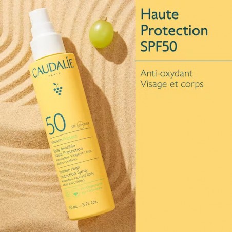 CAUDALIE VINOSUN PROTECT spray invisible haute protection SPF50 | 150 ml
