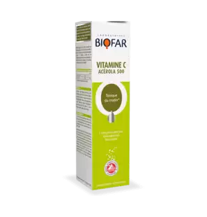 BIOFAR Vitamine C Acérola 500 | 20 comprimés effervescents