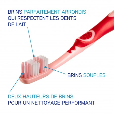 ELGYDIUM JUNIOR 7/12 ans brosse à dents enfant Souple