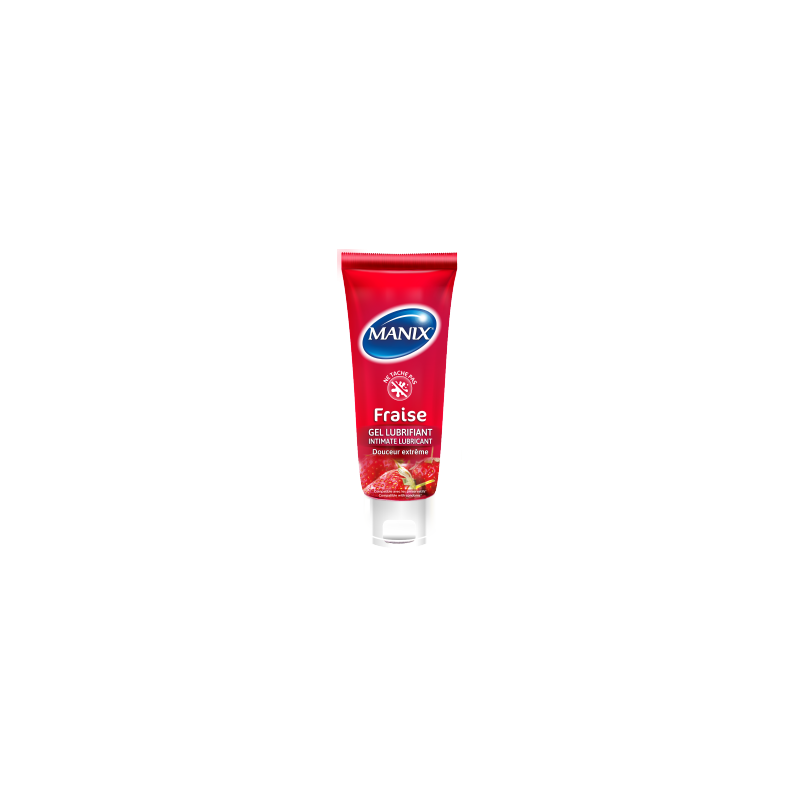 MANIX gel lubrifiant intime Fraise | 80 ml