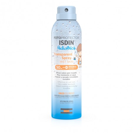 ISDIN FOTOPROTECTEUR Pédiatrics Transparent Spray Wet Skin spf 50+ | 200 ml