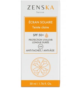 ZENSKA ÉCRAN SOLAIRE TEINTE CLAIRE SPF50+ 50ML