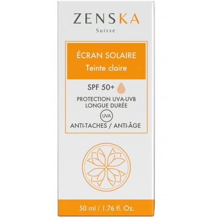 ZENSKA ÉCRAN SOLAIRE TEINTE CLAIRE SPF50+ 50ML