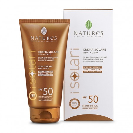 NATURE'S ISOLARI CREME SOLAIRE SPF50 150ML