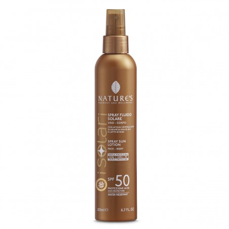 NATURE'S ISOLARI spray fluide solaire spf 50 | 200 ml