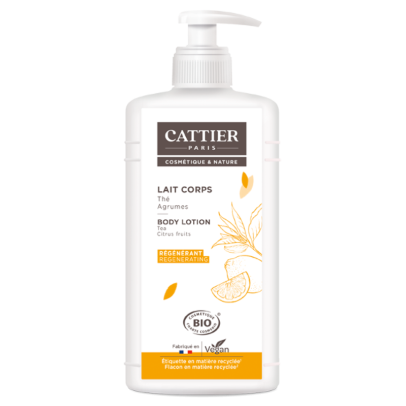 CATTIER Thé & agrumes lait corps régénérant 500 ml