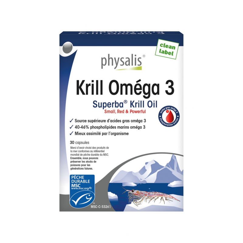 PHYSALIS KRILL OMEGA 3 - 30 CAPSULES