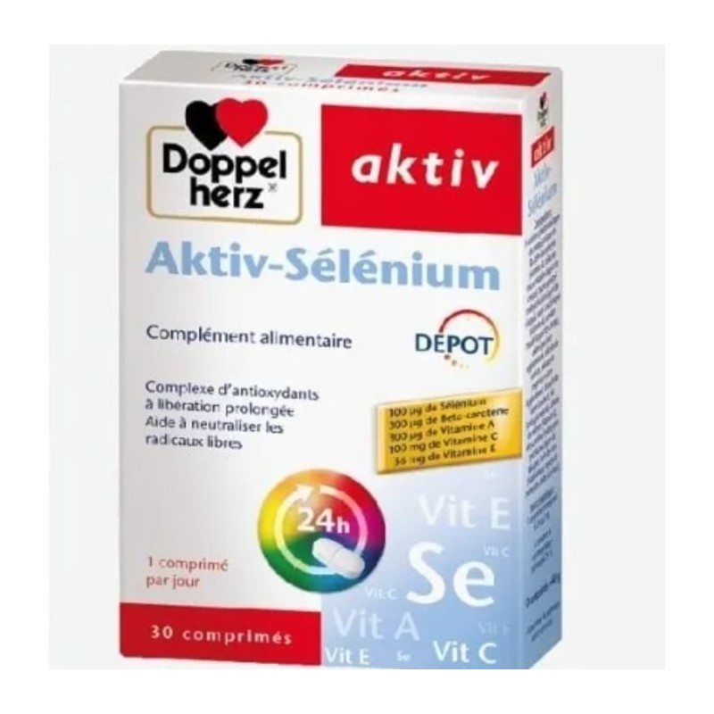 DOPPEL HERZ AKTIV Sélénium | 30 comprimés