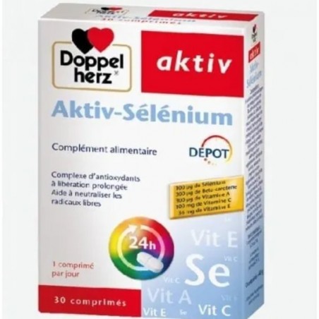 DOPPEL HERZ AKTIV Sélénium | 30 comprimés