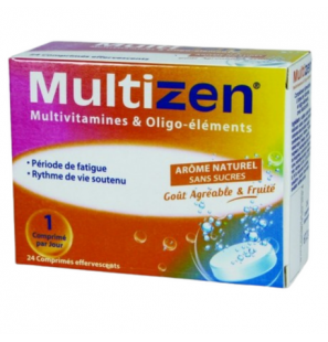 MULTIZEN MULTIVITAMINES 24 COMPRIMES EFFERVESCENTS