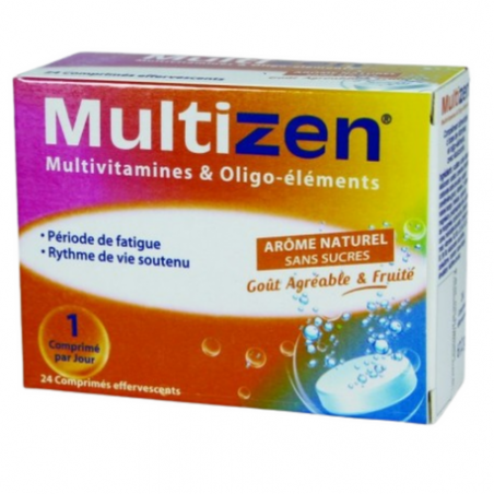 MULTIZEN MULTIVITAMINES 24 COMPRIMES EFFERVESCENTS