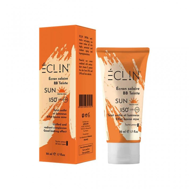 Eclin crème solaire SPF50+ BB teintée 50ml