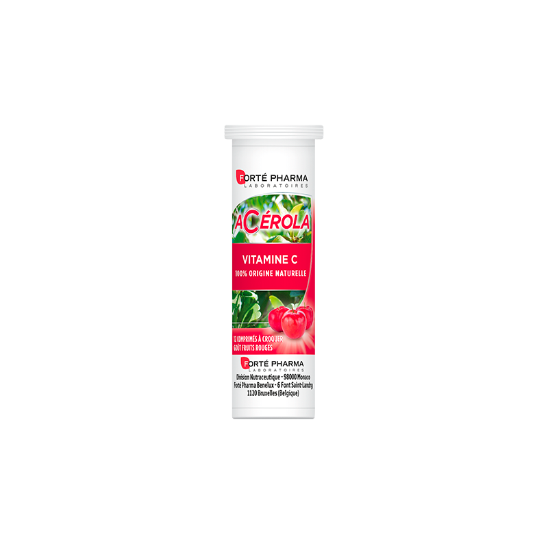 FORTÉ PHARMA Acérola vitamine C | 12 comprimés FORTÉ PHARMA Acérola vitamine C | 12 comprimés